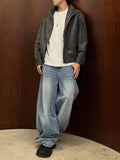 Vintage Crack Suede Jacket