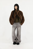 Teddy Reversible Fur Mustang