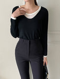 Ally Layered V-Neck Knit