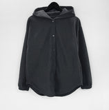 Bartz ribbed hooded shirt