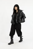 Bio strap long leather boots