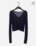 Dope See-Through Rib Crop Strap Bolero CD