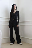 Double sleeveless cardigan set