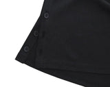SIDE BUTTON RIB SLEEVELESS