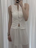 Miru Two Way Button Sleeveless