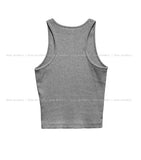 [U-BASIC] Basic Baldy Ribbed Crop Mango Sleeveless