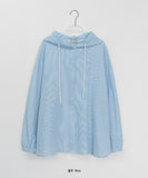 [BAONHAUS] Renan Over Stripe Hood Shirt