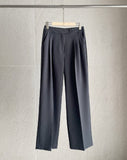 Luaka Pin Tuck Wide Slacks