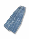 Tie dyed Light Blue Wide Jeans