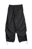 Kyren Balloon Pintuck Denim Pants