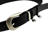 Double Keyring Leather Belt
