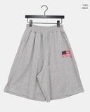 Tiken Stars and Stripes Print Banding Bermuda Pants