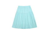 POP BUTTON MIDI SKIRT
