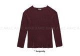 LOOSE BOUCLE DAMAGE KNIT