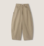 Cottie Flip Back Pocket Curved Cotton Pants