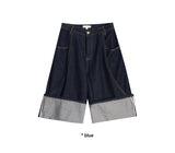 ROLL-UP BERMUDA DENIM