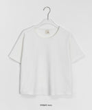 [BAONHAUS] Hyeongo Ribbed Crop Short Sleeve Tee