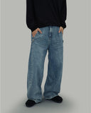 Snap Button Denim Pants