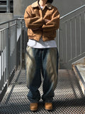 Chalk Dirty Washed Wide Denim