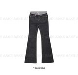 COLOR BLOCK BOOTCUT DENIM