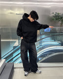 Crew line wide denim pants
