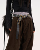 Western vintage leather belt