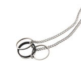 circle layered necklace