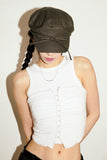 Shelby string newsboy cap