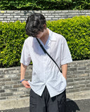 gothic open collar shirt