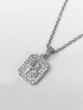 Octagon B symbol necklace