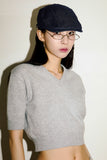 Ordinary denim hunting cap