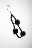 Black foam keyring