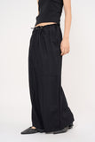 Mode slit string long skirt