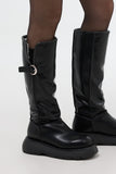 Philly Leather Buckle Boots