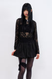 Pumpkin banding string mini skirt
