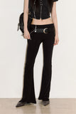 Slim lap bootcut pants