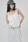 Embossed see-through bustier one-piece