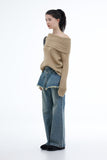 Niedje Wrap Skirt Flare Jeans