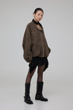 Drape Leopard Jacket