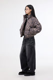 Carson leopard padded jacket