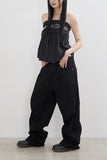 Maxi long wide cotton pants