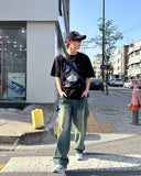 Keep patch denim pants