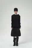 (W) AXIS LAYER BUTTON HOODIE