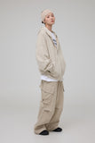 Pore corduroy cargo trousers