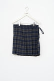 (W) Mitz Checked Pleats Skirt