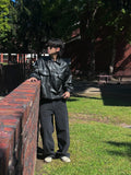 Muir minimal pocket leather jacket