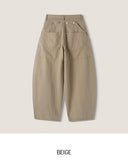 Cottie Flip Back Pocket Curved Cotton Pants