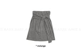 KNOT TIE MIDI SKIRT