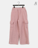 Moles Fluffy Fleece Wide Cargo Pocket Pants