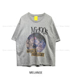 Perm Printing Crop Short Sleeve T-shirt